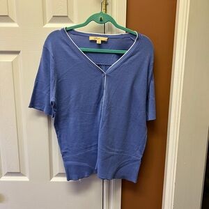 Chico's Elegant Blue Women's Button-Down Top